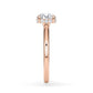 Verlobungsring Brillant Hidden Halo Roségold/- 750 mit Diamant ab 1.00ct