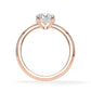 Verlobungsring Brillant Hidden Halo Roségold/- 750 mit Diamant ab 1.00ct