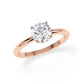Verlobungsring Brillant Hidden Halo Roségold/- 750 mit Diamant ab 1.00ct