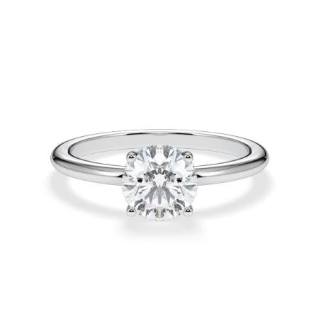 Verlobungsring Brillant Hidden Halo Weißgold/- 750 mit Diamant ab 1.00ct