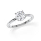 Verlobungsring Brillant Hidden Halo Weißgold/- 750 mit Diamant ab 1.00ct
