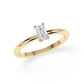 Verlobungsring Emerald Hidden Halo Gelbgold/- 750 mit Diamant ab 0.50ct