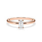 Verlobungsring Emerald Hidden Halo Roségold/- 750 mit Diamant ab 0.50ct