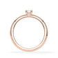 Verlobungsring Emerald Hidden Halo Roségold/- 750 mit Diamant ab 0.50ct