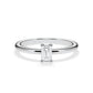 Verlobungsring Emerald Hidden Halo Weißgold/- 750 mit Diamant ab 0.50ct