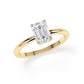 Verlobungsring Emerald Hidden Halo Gelbgold/- 750 mit Diamant ab 1.00ct