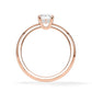 Verlobungsring Emerald Hidden Halo Roségold/- 750 mit Diamant ab 1.00ct