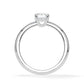 Verlobungsring Emerald Hidden Halo Weißgold/- 750 mit Diamant ab 1.00ct