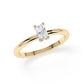 Verlobungsring Radiant Hidden Halo Gelbgold/- 750 mit Diamant ab 0.50ct