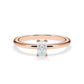 Verlobungsring Radiant Hidden Halo Rosegold/- 750 mit Diamant ab 0.50ct