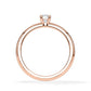 Verlobungsring Radiant Hidden Halo Rosegold/- 750 mit Diamant ab 0.50ct