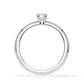 Verlobungsring Radiant Hidden Halo Weißgold/- 750 mit Diamant ab 0.50ct