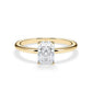 Verlobungsring Radiant Hidden Halo Gelbgold/- 750 mit Diamant ab 1.00ct