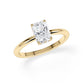Verlobungsring Radiant Hidden Halo Gelbgold/- 750 mit Diamant ab 1.00ct