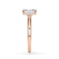 Verlobungsring Radiant Hidden Halo Rosegold/- 750 mit Diamant ab 1.00ct