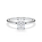 Verlobungsring Radiant Hidden Halo Weißgold/- 750 mit Diamant ab 1.00ct