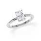 Verlobungsring Radiant Hidden Halo Weißgold/- 750 mit Diamant ab 1.00ct