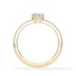 Verlobungsring Brillant Hidden Halo & Pavé Gelbgold/- 750 mit Diamant ab 0.50ct