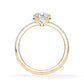 Verlobungsring Brillant Hidden Halo & Pavé Gelbgold/- 750 mit Diamant ab 1.00ct