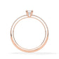 Verlobungsring Emerald Hidden Halo & Pavé Roségold/- 750 mit Diamant ab 0.50ct