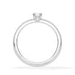 Verlobungsring Emerald Hidden Halo & Pavé Weißgold/- 750 mit Diamant ab 0.50ct