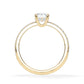 Verlobungsring Emerald Hidden Halo & Pavé Gelbgold/- 750 mit Diamant ab 1.00ct