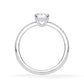 Verlobungsring Emerald Hidden Halo & Pavé Weißgold/- 750 mit Diamant ab 1.00ct