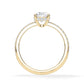 Verlobungsring Oval Hidden Halo & Pavé Gelbgold/- 750 mit Diamant ab 1.00ct
