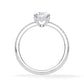 Verlobungsring Oval Hidden Halo & Pavé Weißgold/- 750 mit Diamant ab 1.00ct