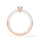 Verlobungsring Radiant Hidden Halo & Pavé Rosegold/- 750 mit Diamant ab 0.50ct