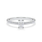Verlobungsring Radiant Hidden Halo & Pavé Weißgold/- 750 mit Diamant ab 0.50ct