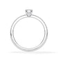 Verlobungsring Radiant Hidden Halo & Pavé Weißgold/- 750 mit Diamant ab 0.50ct