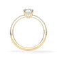 Verlobungsring Radiant Hidden Halo & Pavé Gelbgold/- 750 mit Diamant ab 1.00ct