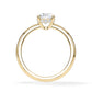 Verlobungsring Oval Hidden Halo Gelbgold/- 750 mit Diamant ab 1.00ct