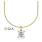 Kette mit Anhänger Gelbgold 585/-14ct mit Diamant 0.50ct | PRINCESS - Trauringmacher München