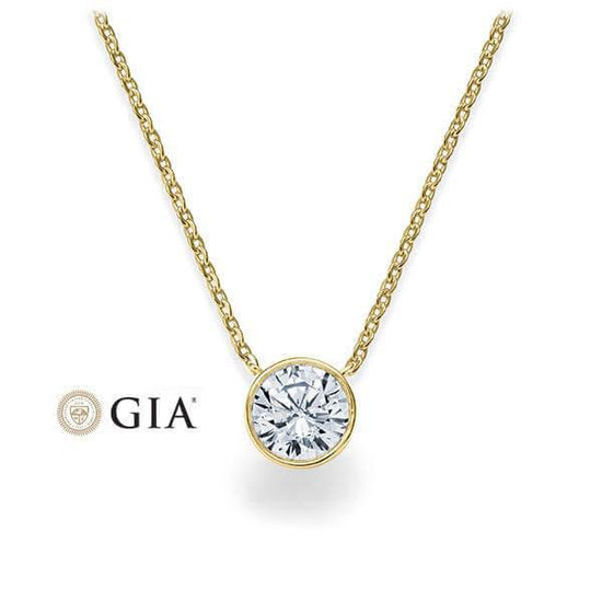 Kette mit Anhänger Gelbgold 585/- 14ct mit Diamant 0.30ct | LOVE - Trauringmacher München