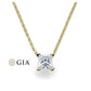 Kette mit Anhänger Gelbgold 585/- 14ct mit Diamant 0.30ct | PRINCESS - Trauringmacher München