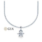 Kette mit Anhänger Weißgold 585/-14ct mit Diamant 0.30ct | RIEMLING - Trauringmacher München