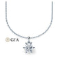 Kette mit Anhänger Weißgold 585/-14ct mit Diamant 0.50ct | RIEMLING - Trauringmacher München