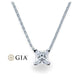 Kette mit Anhänger Weißgold 585/- 14ct mit Diamant 0.30ct | PRINCESS - Trauringmacher München