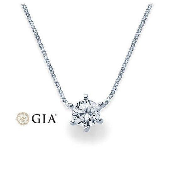 Kette mit Anhänger Weißgold 585/- 14ct mit Diamant 0.30ct | RIEMLING - Trauringmacher München