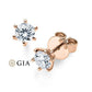 Ohrstecker Rosegold 585/- 14ct mit Diamanten zus. 0.60ct | RIEMLING - Trauringmacher München