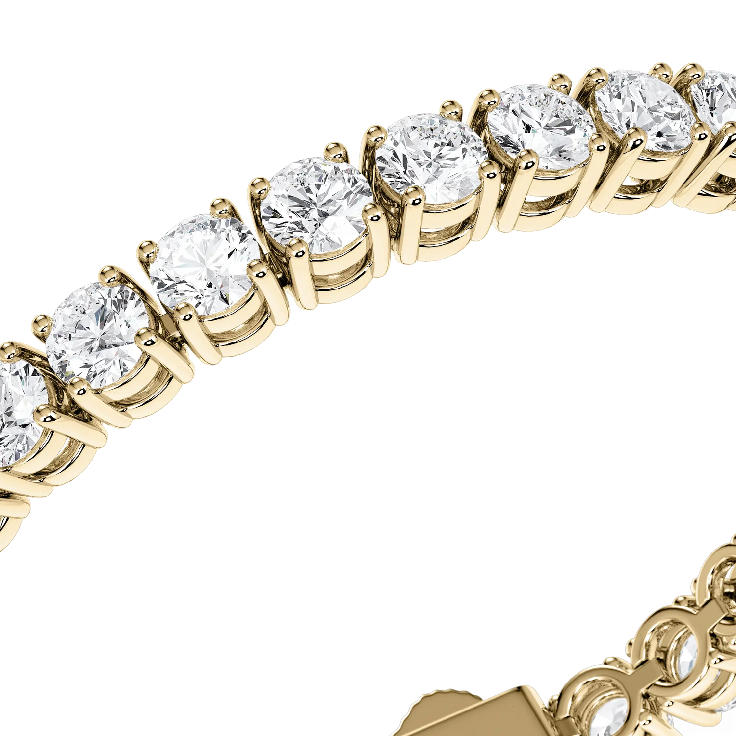 Tenniskette Gelbgold Gold Diamantkette Diamanten Hochwertig Edelmetall Weißgold Brillanten 