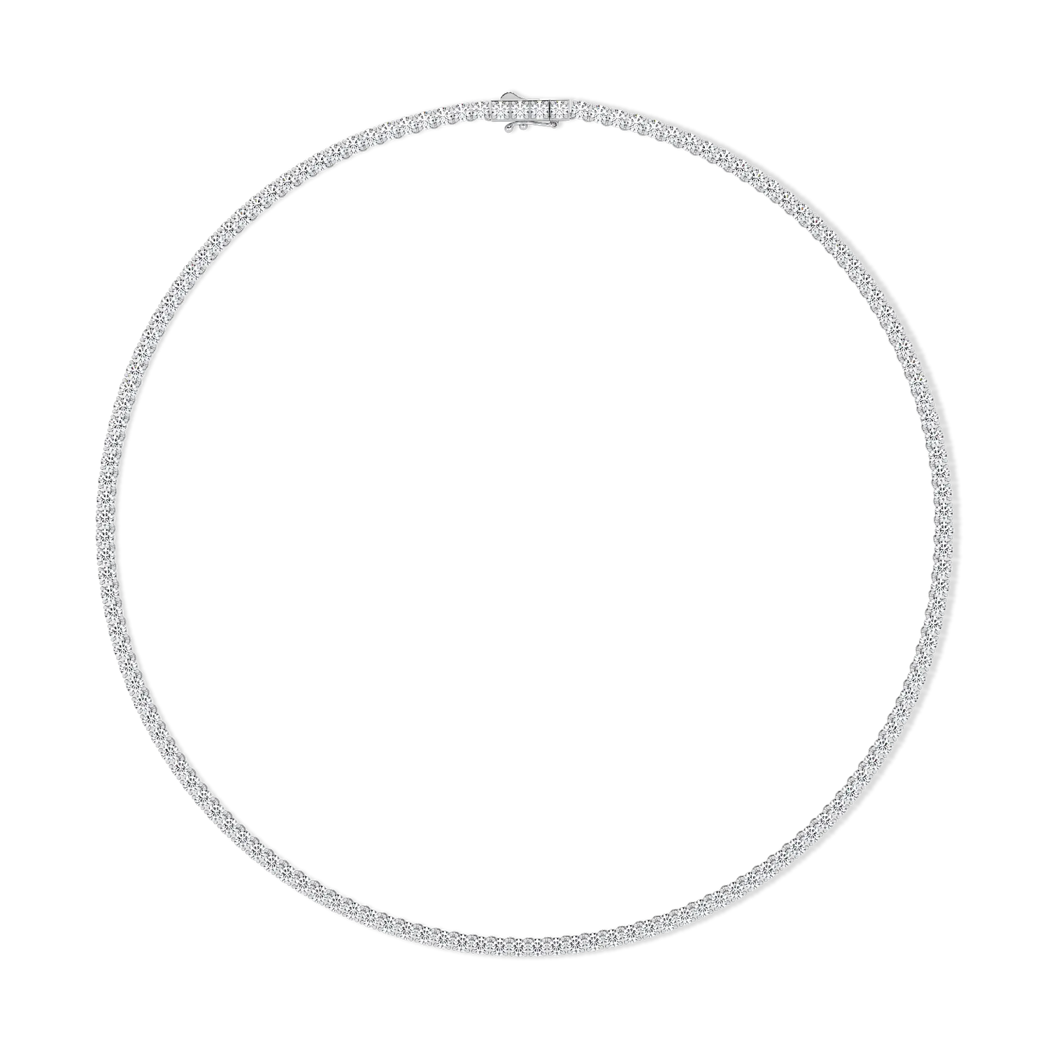 Tenniskette Weißgold Diamantkette Gold Hochwertig Diamanten Brillanten 16Carat 