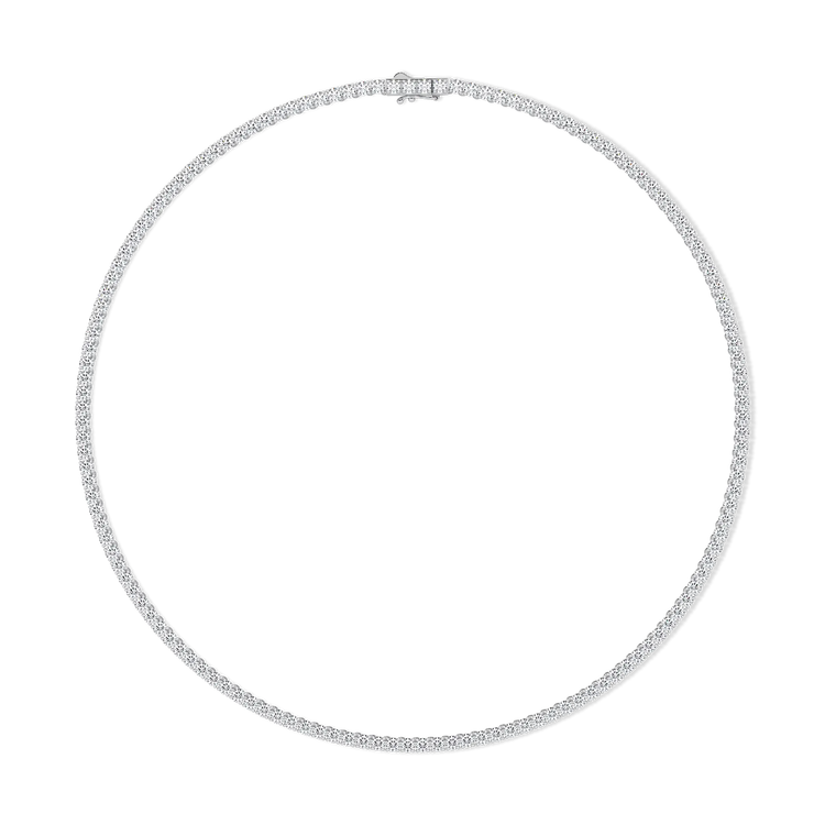 Tenniskette Weißgold Diamantkette Gold Hochwertig Diamanten Brillanten 16Carat 