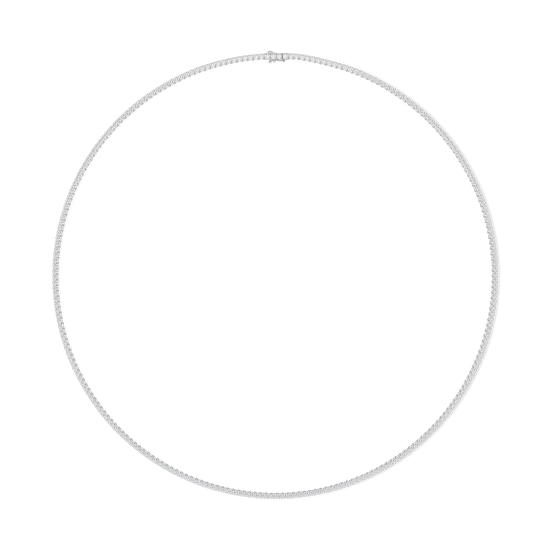 Tenniskette Weißgold Brillanten Diamantkette Gold Hochwertig 5ct