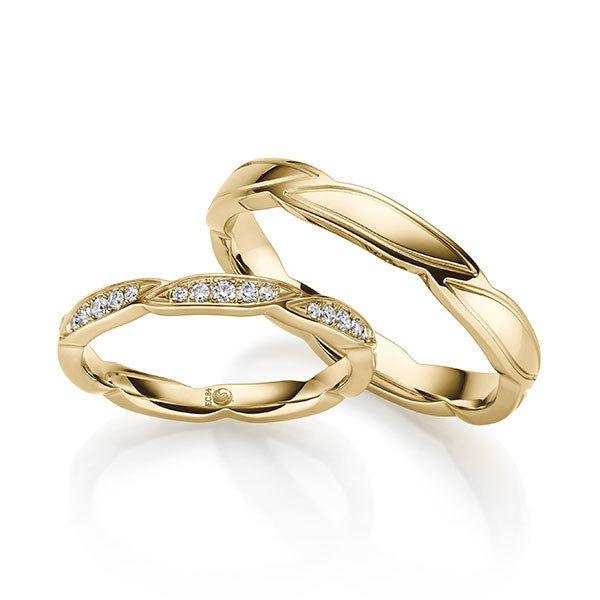 Trauringe Gelbgold mit Diamanten RU-1706-GG - Trauringmacher München