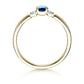 Verlobungsring GLORY PETITE Gelbgold mit Saphir & Diamanten 0.07ct - Trauringmacher München