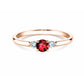 Verlobungsring GLORY PETITE Rosegold mit Rubin & Diamanten 0.07ct - Trauringmacher München