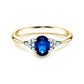 Verlobungsring GLORY PETITE SAPHIR Gelbgold mit Saphir & Diamanten 0.12ct - Trauringmacher München